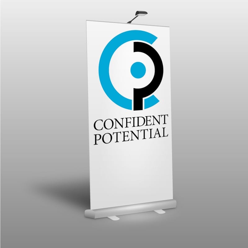Confident Potential Logo on Popup Banner