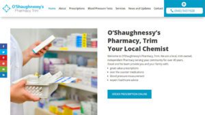O Shaughnessy's Pharmacy Website Design by DesignBurst 960x540