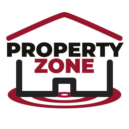 Website design for local property company Property Zone Logo